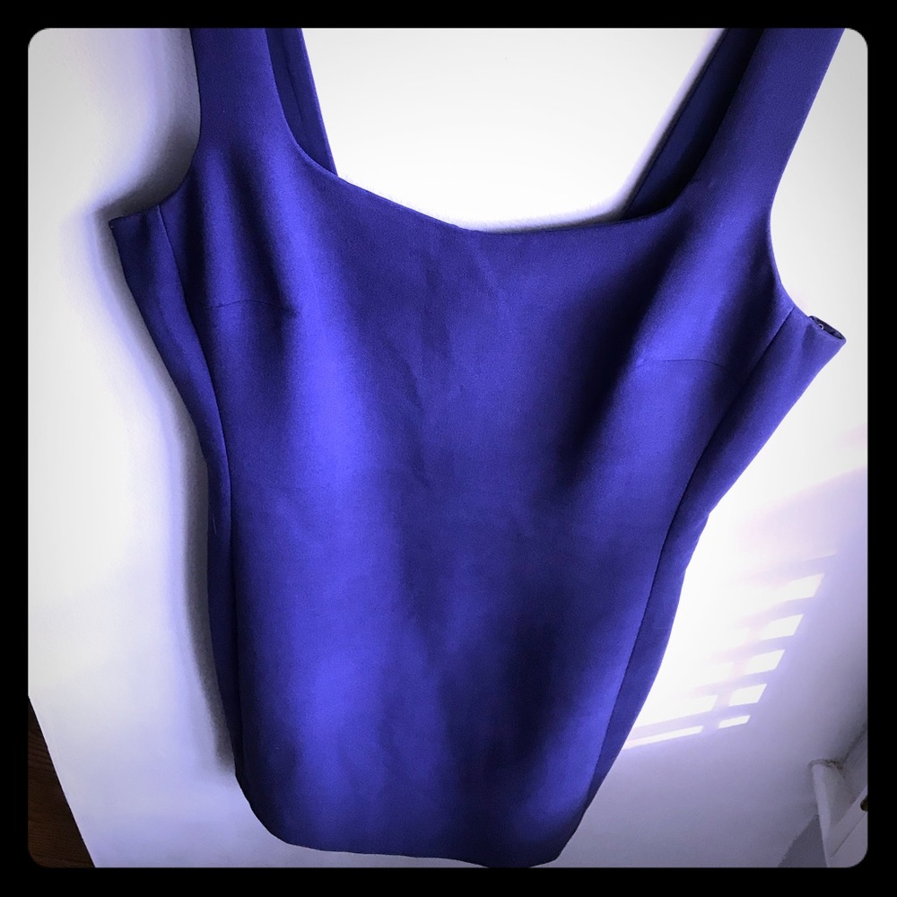 Armani Exchange violet cocktail dress